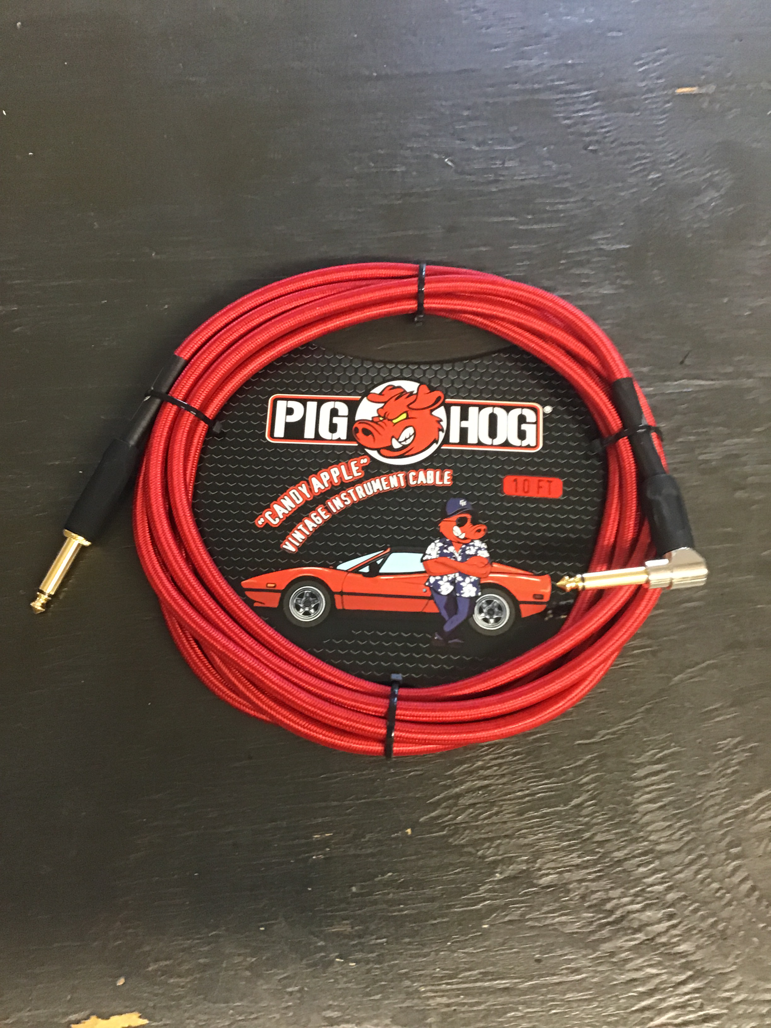 Pig Hog  10 foot cable candy apple